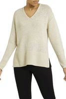 Dunnes Jasnobeżowy Sweter w Szpic - 40 / L