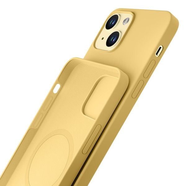 Apple iPhone 15 Plus - 3mk Hardy Silicone MagCase Yellow zdjęcie 4