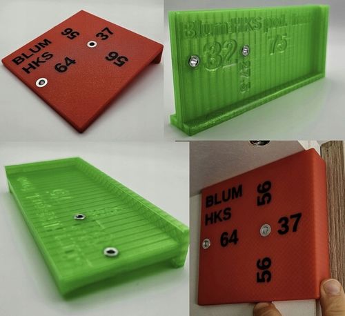 Zestaw Przymiarów do Blum AVENTOS HK-S – wiercenie w korpusie i na Arena.pl