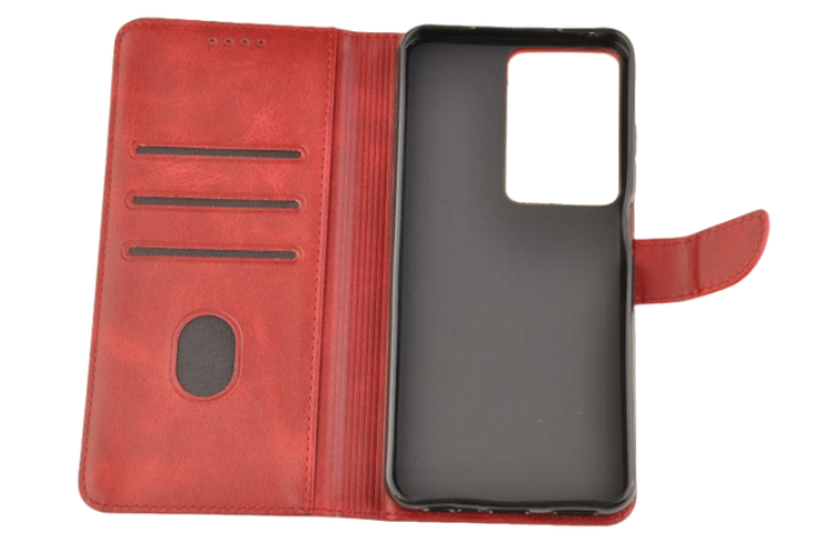 Etui portfel Wallet do Realme C71 / P3 Lite czerwony zdjęcie 4