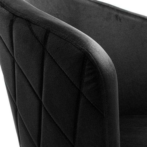 Krzesło HAMPTON VELVET czarne zdjęcie 8