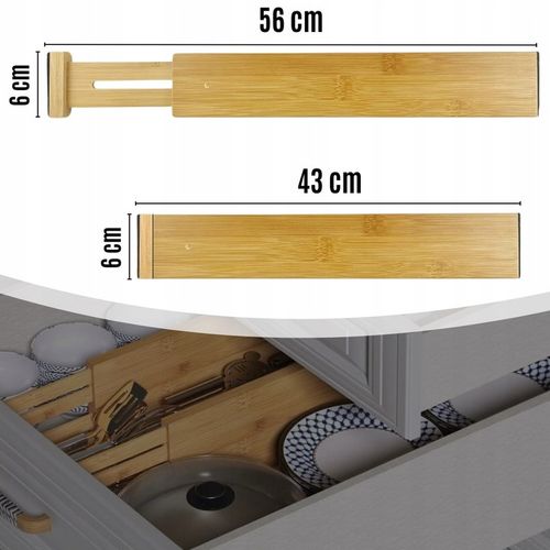 ZESTAW 4x ORGANIZER DO SZUFLADY NA SKARPETKI KUCHENNY DO SZUFLAD na Arena.pl