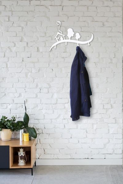 Wieszak ścienny Domek biały zdjęcie 4