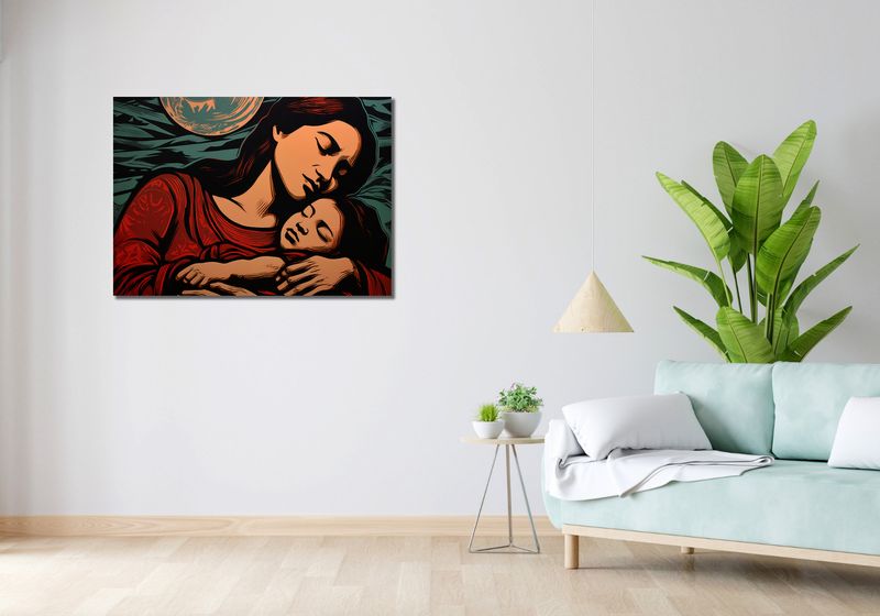 Obraz 100x70cm Matczyne Więzi zdjęcie 2