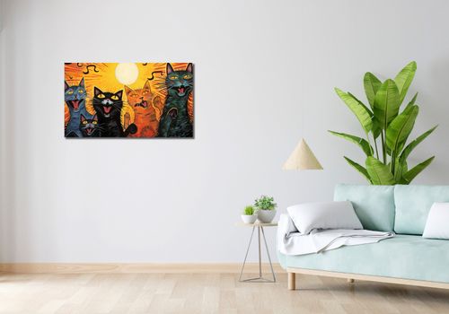 Obraz 90x50cm Kocie Koncertowanie na Arena.pl