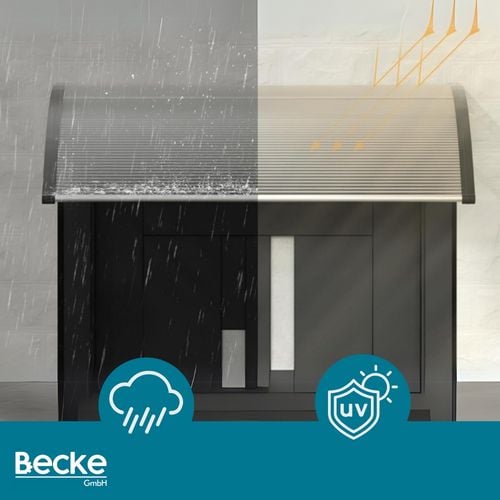 Daszek nad drzwi wejściowe zadaszenie balkon okno poliwęglan szary 150x100 na Arena.pl