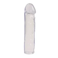doc johnson big warhead sleeve 20cm transparentny - nakładka powiększająca