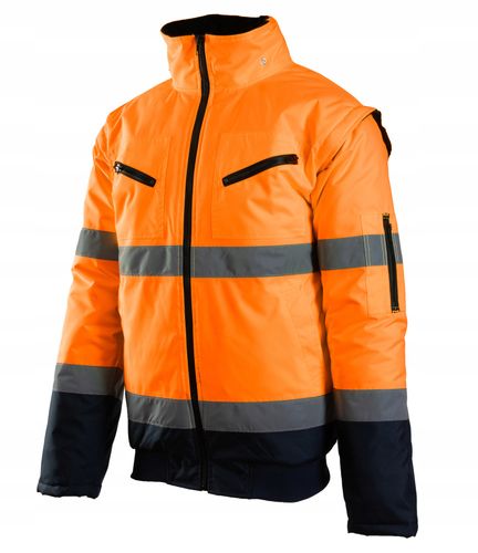 Kurtka robocza odblask BOMBER 2w1 orange L na Arena.pl