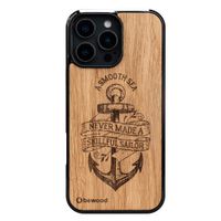 drewniane etui bewood do iphone 16 pro max kotwica dąb