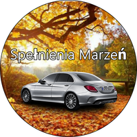 Opłatek na tort Mercedes Auto Samochód Logo Urodziny 18 30 40 50