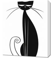 Obraz 50x60cm Czerń Kocicy