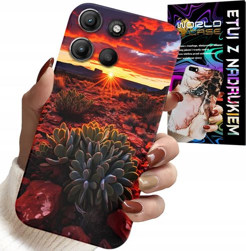 ETUI DO MOTOROLA MOTO G15 - MEKSYKAŃSKA PUSTYNIA WIDOKI CASE + SZKŁO na Arena.pl