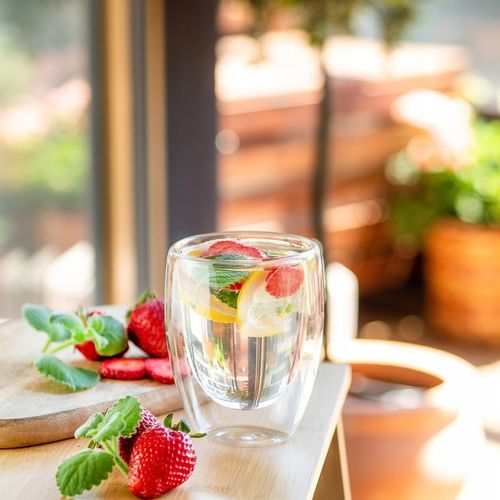 6X Szklanki Termiczne Do Kawy Latte Drinków 350ML Zestaw podwójne szkło na Arena.pl