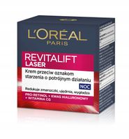 Krem Do Twarzy Na Noc Loreal Revitalift Laser Przeciwzamrszczkowy 50 ml