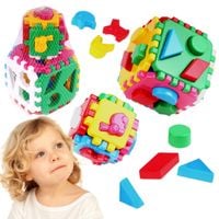 zestaw kostek edukacyjnych klocki sorter kształty dla dzieci 1899