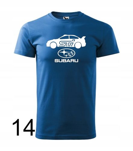 Koszulka męska SUBARU IMPREZA STI kolory na Arena.pl