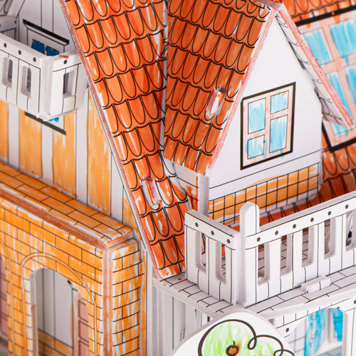 Puzzle 3D do kolorowania domek 29el. na Arena.pl