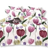 Pościel satyna bawełniana 160x200 - Tulipany 160x200