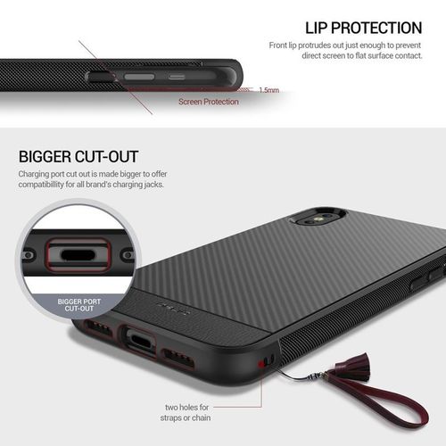Obliq Flex Pro - Etui iPhone X (Carbon Black) na Arena.pl