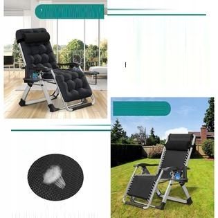 FOTEL OGRODOWY, LEŻAK PLAŻOWY, TURYSTYCZNY PODUSZKA + STOLIK Zero Gravity na Arena.pl