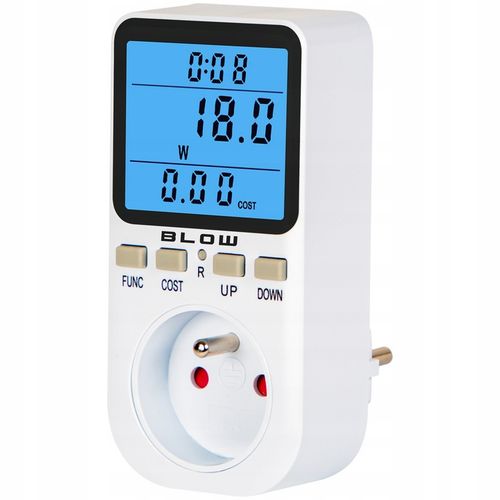 WATOMIERZ LICZNIK ENERGII POBORU PRĄDU MIERNIK ELEKTRONICZNY WOLTOMIERZ 16A na Arena.pl