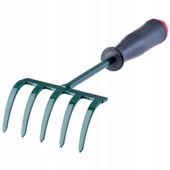 GRABKI GRABIE OGRODOWE MAŁE Z TRZONEM 25CM 5-ZĘBNE