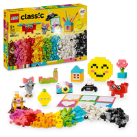 LEGO CLASSIC ZESTAW KREATYWNE WESOŁE PUDEŁKO SZCZĘŚCIA KLOCKI 680 EL. 5+