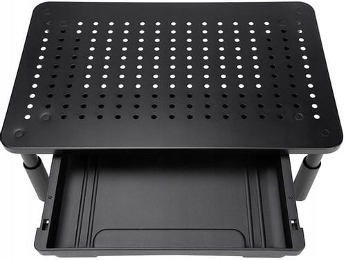 PODSTAWKA POD MONITOR LAPTOPA PODSTAWA PÓŁKA CZARNA REGULOWANA NA BIURKO na Arena.pl