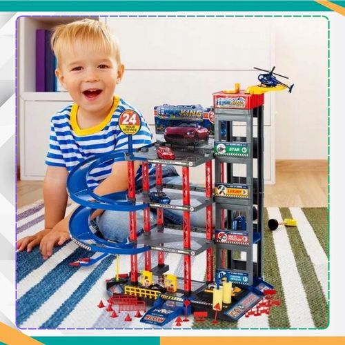 DUŻY PARKING GARAŻ PIĘTROWY AUTA HELIKOPTER TOR SAMOCHODOWY WINDA na Arena.pl