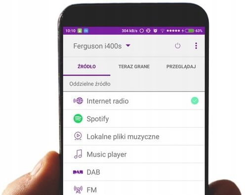 Radio Internetowe WiFi Ferguson Spotify Cyfrowe DAB FM Odtwarzacz CD Audio na Arena.pl