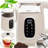 Czajnik Elektryczny 2200W Szklany beżowy Panel LED Mocny Camry CR1383