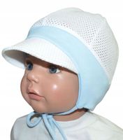 czapka letnia przewiewna ażurowa dziurkowana 7-18m 42-46cm