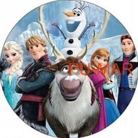 Opłatek na tort KRAINA LODU FROZEN Elsa Anna Postać Bajka Tekst Gratis