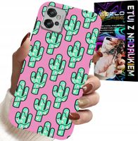ETUI DO MOTOROLA G32 - KAKTUSY, KAKTUS NA RÓŻOWYM TLE + FOLIA