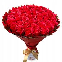 Bukiet mydlany kwiaty mydlane róże 40 szt. Prezent na 40 Urodziny. Rocznica