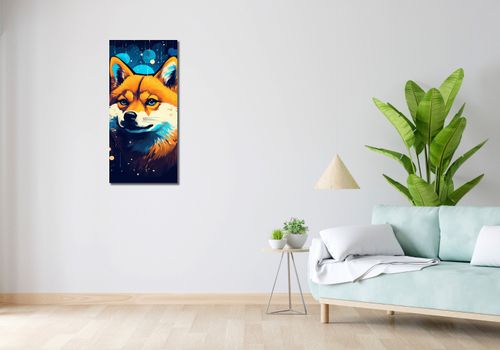 Obraz 40x90cm Lisek w Kosmosie na Arena.pl