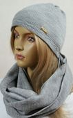 MG#KOMPLET CZAPKA + KOMIN bez pompona # 13