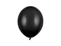 Balony pastelowe czarne strong, 27 cm 3 szt.