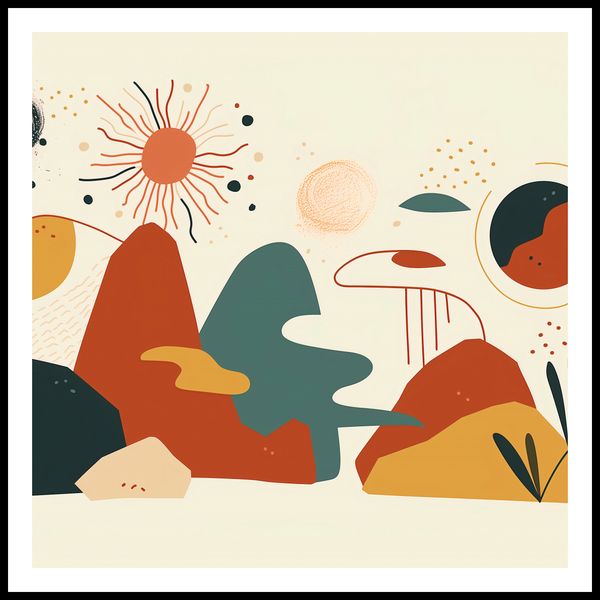 Plakat 100x100cm Kosmos Barw zdjęcie 3