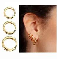 KOLCZYKI ZŁOTE STAL CHIRURGICZNA KÓŁKA 3 sztuki 8,10,12 mm