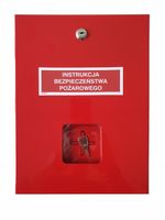 Szafka na instrukcję bezpieczeństwa pożarowego