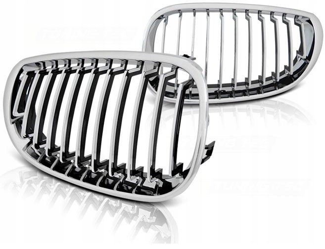 GRILL NERKI BMW E60/E61 03-10 CHROME zdjęcie 1