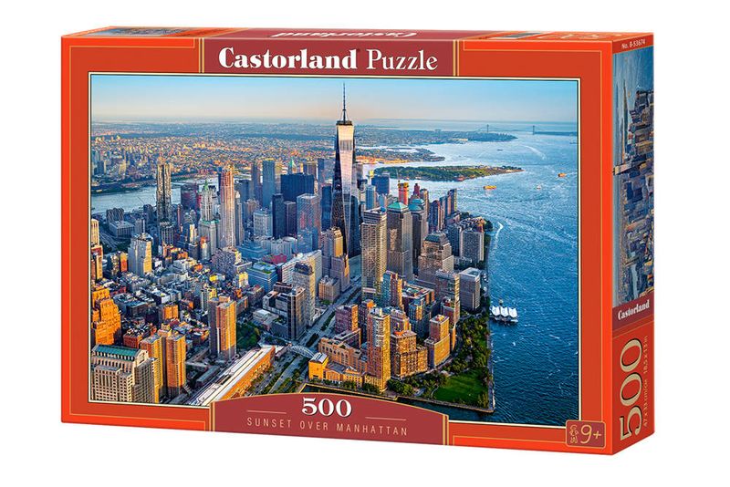 Puzzle 500-elementów B-53674 Sunset over Manhattan zdjęcie 1