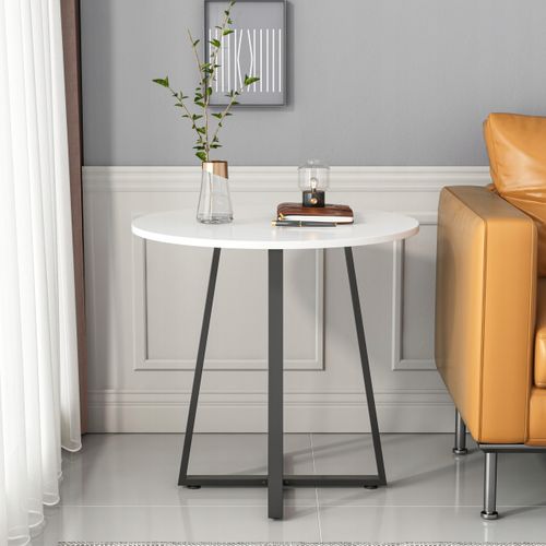 STOLIK KAWOWY OKRĄGŁY ŁAWA DO SALONU LOFT BIAŁY INDUSTRIALNY  NOWOCZESNY na Arena.pl