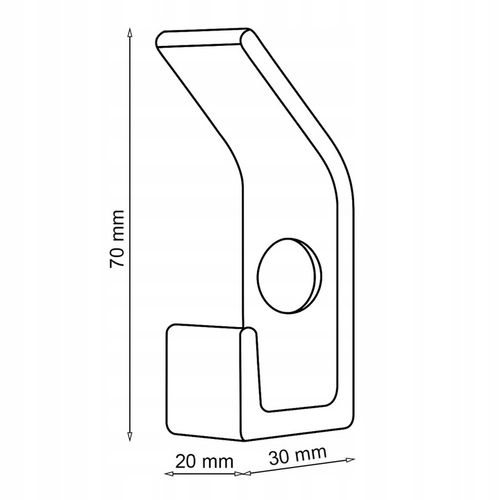 5 szt - Wieszak ścienny haczyk na ubrania metalowy podwójny CZARNY na Arena.pl