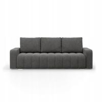 KANAPA ABRIELLE Rozkładana Wygodna Funkcja Spania Sofa CIEMNA SZARA