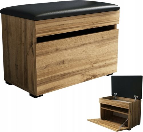 Szafka na buty 60 z siedziskiem 60cm dąb wotan 60cm na Arena.pl