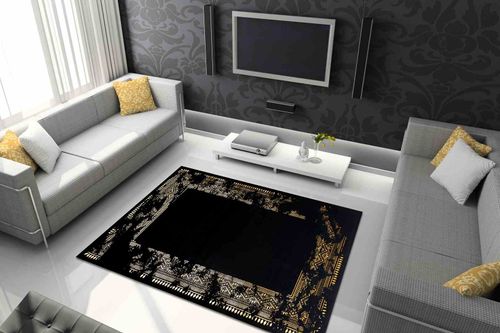 RUG/LU/MOSSE/FRAME2/BLACK+GOLD/80x300 na Arena.pl