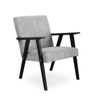 Fotel LISEK - PRL / szary / noga czarna / PO55