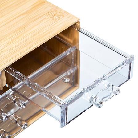 Szkatułka bambusowa z transparentnymi na Arena.pl